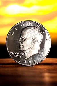 1977-S Eisenhower Dollar Proof Deep Cameo - Picture 1 of 2