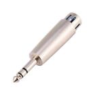 XLR Female Plug To 1/4 inch 6.35mm Male Plug TRS Audio Cable Adapter Connector
