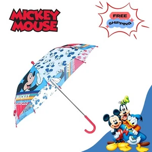 Mickey Mouse Auto Classic Umbrella Parachute 35" Sunshade, Kids Summer Accessory - Picture 1 of 10