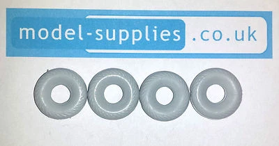 Dinky 20mm Reproduction Grey Herringbone Tyres Early Dinky Supertoys - Image 1 of 4