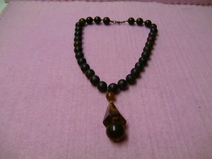 Aus Sammlernachlass ausgefallene antike Kette aus 2 Materialien s. Text - Bild 1 von 2