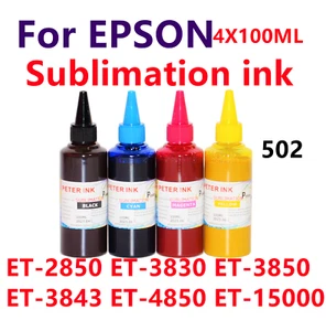 Botellas de tinta de sublimación para ET 2850 3830 3850 3843 4850 15000 ET-15000 502 - Imagen 1 de 4