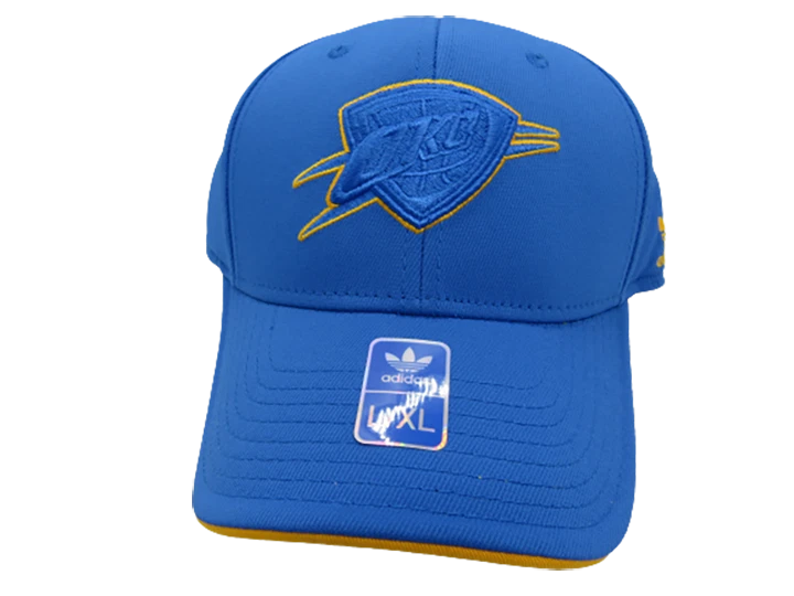 adidas Oklahoma City Thunder Highlighter Flex Hat - Light Blue
