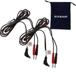2Pcs/Pack Replacement Electrode Lead Wires Connect Cables Pin 2Mm for TENS - Picture 1 of 4