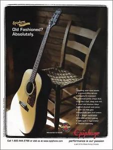 Epiphone Masterbilt AJ-500R acoustic guitar ad 8 x 11 advertisement 2003 print - Picture 1 of 3