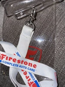 Firestone Racing car care Credential Ticket Holder Lanyard key chain - Picture 1 of 3