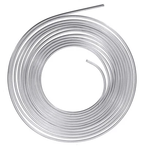 5/16" 8.0mm x 25 feet Roll Brake Pipe Line Silver Zinc Fuel Hose Line Tubing - Picture 1 of 7