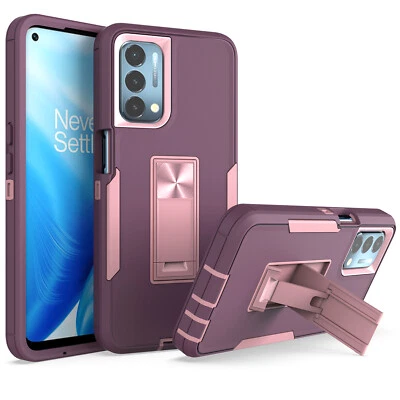 Funda resistente con soporte de doble capa de cuerpo completo para OnePlus Nord N200/Nord N20 5G Foto 1 de 4