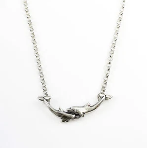 9901188 925er Silver Necklace Dolphin L42cm - Picture 1 of 1