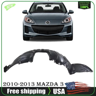 New Front Driver Side Fender Liner For 2010-2013 Mazda 3 Foto 1 de 4