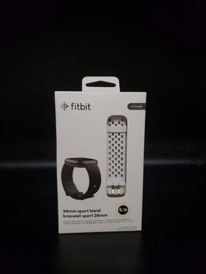 NOVO EM FOLHA - FITBIT 24mm pulseira de substituição esportiva (branco) pequena (S/P) - caixa lacrada! - Imagem 1 de 4