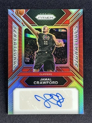 2023-24 Panini Prizm Jamal Crawford Rojo Prizm Sensational Signatures Automático/99 Foto 1 de 2