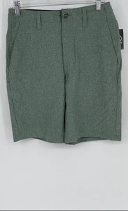 Volcom Mens Green Flat Front 4 Way Stretch Pockets Chino Shorts Size 29 - Picture 1 of 7