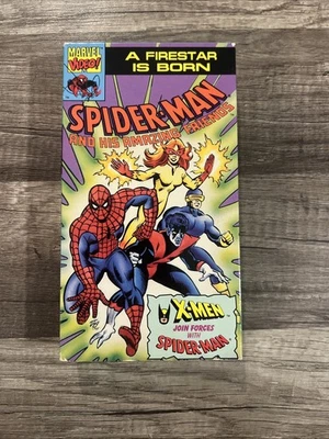 THE AMAZING SPIDER-MAN A Firestar Is Born Marvel Comics VHS VIDEO 1992 - Image 1 of 3