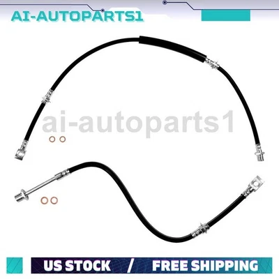 2pcs Front Left & Right Brake Hydraulic Hose Kit For 1996 Chevrolet P30 - Image 1 of 4