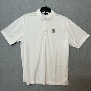 Monster Energy Java 2 Side Embroidered Logo Mens White Polo By Port Authority XL - Picture 1 of 4