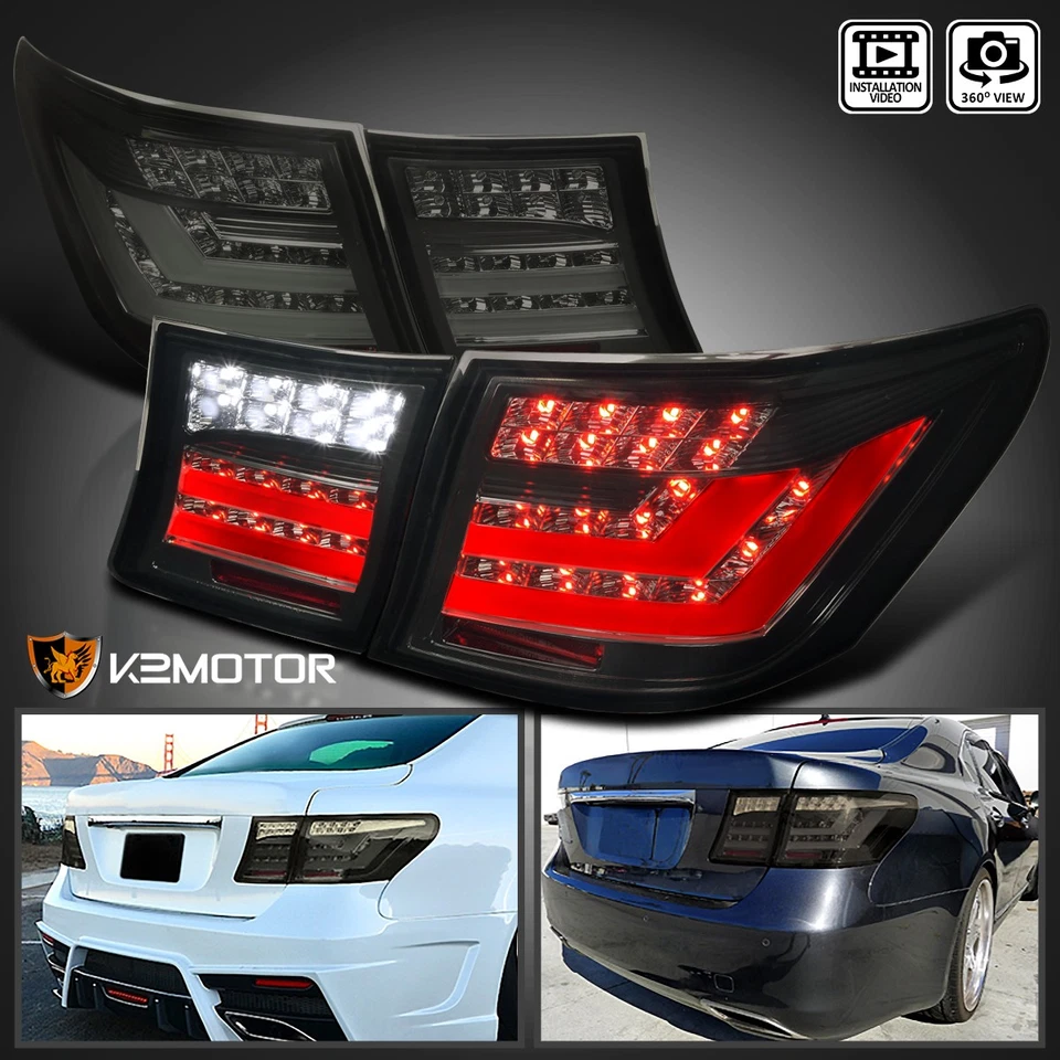 Smoke Fits 2007-2009 Lexus LS460 LED Tail Lights Brake Lamps Left+Right 07 08 09 Foto 1 de 4