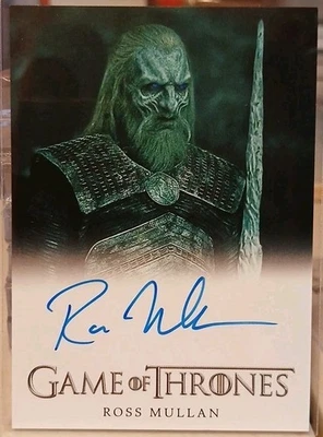 ☠️Juego de Tronos Serie Completa V2 Ross Mullan Autógrafo como White Walker 2022 Foto 1 de 2