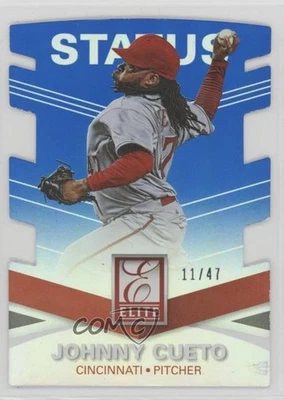 2015 Panini Elite Status Die-Cut /47 Johnny Cueto #61 - Image 1 of 2