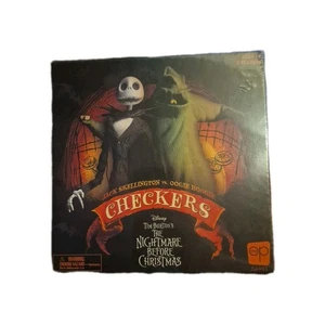 Disney Tim Burton The Nightmare Before Christmas Collectible Checkers Game NISB - Picture 1 of 2