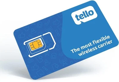 Tello Mobile - Bring Your Own Phone - 3 in 1 GSM SIM Card Kit *NEW* - Image 1 of 4
