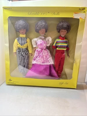 Vintage Tanline Barbie Clone 11 1/2" African American Dolls in Box - Image 1 of 4
