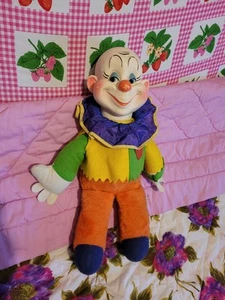 Vintage Ideal Toy Company Rubber Face Clown Doll Marked H 9 - Picture 1 of 9
