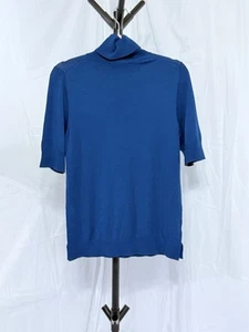 Neu mit Etikett Loft Ann Taylor Damenpullover Petite mittelblau Rollkragenpullover - Bild 1 von 11