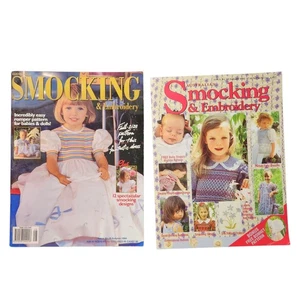 Australian Smocking & Embroidery Pattern Magazines Lot Vintage 90s - Picture 1 of 11