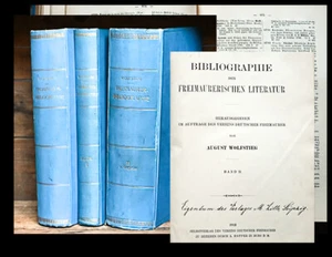 1911-25 Freimauer Freimaurerei Geheimgesellschaften Wolfstieg Beyer 4 in 3 EA - Picture 1 of 1