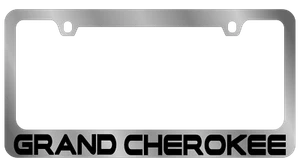 For Jeep Grand Cherokee Chrome License Plate Frame - Picture 1 of 2