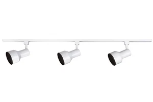Sunset Lighting 4Ft. 3-Light Track Cylinder Heads, White Finish - F2920-30 - Picture 1 of 1