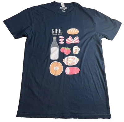 Camiseta Studio Ghibli Kiki's Delivery Service azul manga curta tamanho grande - Imagem 1 de 4