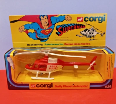 CORGI Superman Daily Planet Jetcopter 929 Dc Comics - Immagine 1 di 4