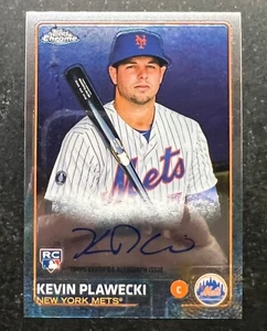 2015 Topps Chrome Rookie Autograph Kevin Plawecki - Picture 1 of 2