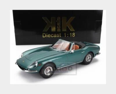 1:18 KK SCALE Ferrari 275 Gtb/4 Nart Spider 1967 Green Met KKDC180237 - Immagine 1 di 2