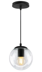 Vintage Glass Globe Ceiling Hanging Pendant Light Shade Globe Lighting M0086 - Picture 1 of 12