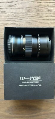 Zhongyi Speedmaster 85mm f/1.2 Lens for Fujifilm GFX G Mount NEW never usedMint  - Image 1 of 4