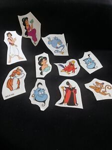Aladdin Disney Sticker Cut Lot of 10 Vintage 