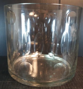 19th Century Glass Vase English or American Wheel Cut Decoration 4" h., - Picture 1 of 11