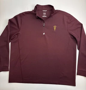Arizona State Sun Devils Cutter & Buck Performance Stretch 1/4 Zip Pullover XXL - Picture 1 of 7