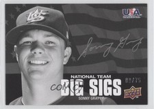 2009 Upper Deck USA Baseball Box Set Big Sigs National Team /75 Sonny Gray Auto