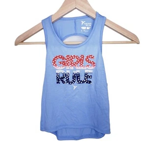 Old Navy Blue Girl's Rule Twisted Tank Top Size XS 5 NEW - Picture 1 of 8