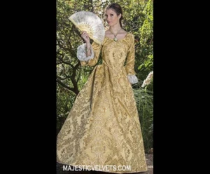 3 PIECE CUSTOM MADE RENAISSANCE REVOLUTIONARY PIRATE SWANN DRESS COSTUME  - Picture 1 of 8