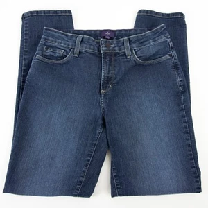 NYDJ Legging Jeans Womens Size 8 Blue Style 10935HY Cut 61802M Lift Tuck - Picture 1 of 10