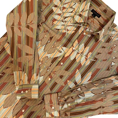 Metropolitan by Lord & Taylor Shirt Men's L Geometric Wild Long Sleeve - Image 1 of 4