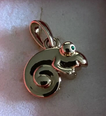 Original Pierre Lang PL Anhänger Chamäleon Kristall grün vergoldet - Bild 1 von 4