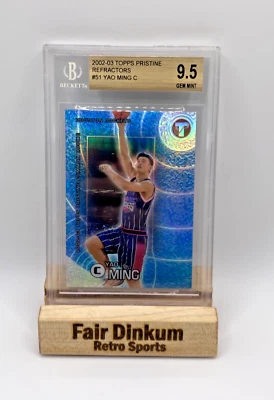 2002-03 Topps Pristine Refractors Yao Ming #51 Rookie  /1899 BGS GEM MT 9.5 RC - Image 1 of 2