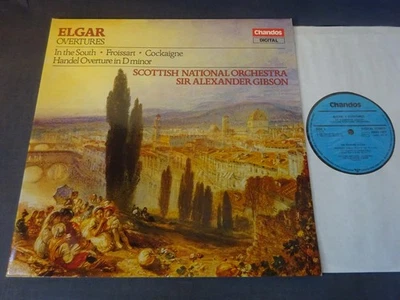 ELGAR - OVERTURES LP, Scottish National Orchestra, Gibson, CHANDOS ABRD 1077 - Image 1 of 4