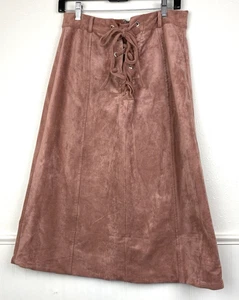 Gianni Bini Damen Gr. XL Samtrock Herbst Blush Hipster Boho Hippie Herbst - Bild 1 von 3